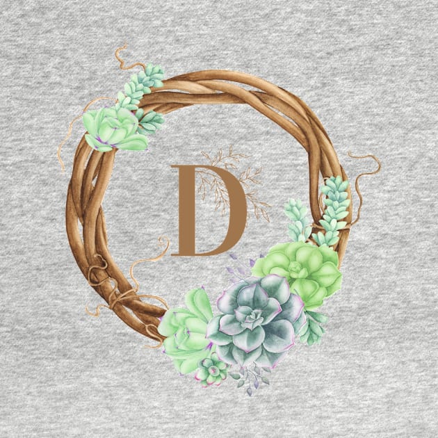 Woodland Monogram D by MysticMagpie